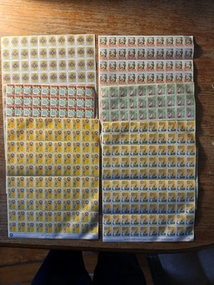 6 file mint sheets from 40s and 50s f-1 - Image 1 of 4