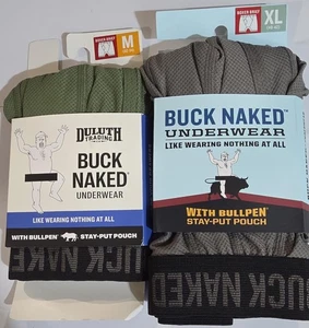 DULUTH TRADING BUCK NAKED UNDERWEAR WITH BULLPEN STAY-PUT POUCH BOXER BRIEF - Picture 1 of 5