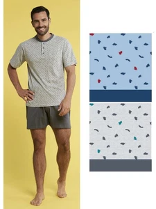 Pigiama uomo corto in jersey di cotone Karelpiu' KC4206 - Picture 1 of 1