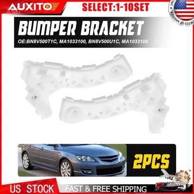 Soporte de retención de parachoques delantero pasajero para Mazda 3 sedán 2004-2007 2-20X Foto 1 de 4