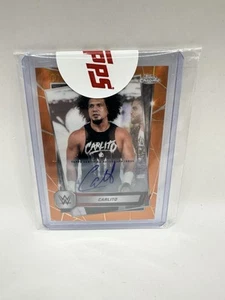 2025 Topps Chrome WWE Redeemable Gold Auto Carlito /50 Wrestling Judgement Day - Picture 1 of 3