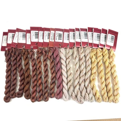 Lot of 18 Caron Impressions Silk Wool Thread Autumn Variegated Colors NWT - Image 1 of 4