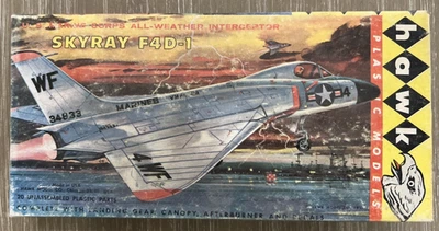 Hawk 1/72 Skyray F4D-1 USMC All-Weather Interceptor Plastic Kit 624-60 OPEN 1959 - Image 1 of 4