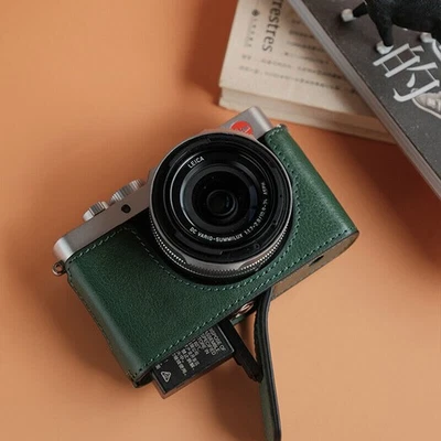 Leather Camera Genuine Bag Case For Leica D-LUX8 Dlux8 Protect Cover Belt Strap - Image 1 of 4