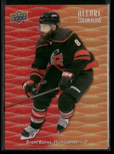 Upper Deck Allure 2023-24 - Color Flow Brent Burns #CF-33 Rosso Arancione - Foto 1 di 2