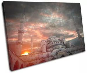 Islam Muslim Temple Architecture SINGLE CANVAS WALL ART Picture Print - Picture 1 of 1