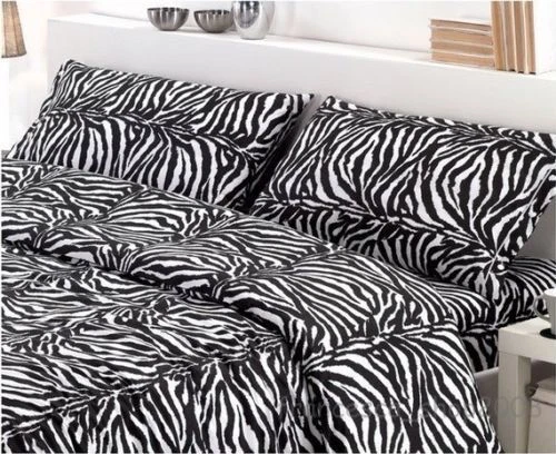 COPRIPIUMINO SINGOLO MATRIMONIALE PIAZZA E MEZZA ZEBRATO CON PATELLA - Immagine 1 di 1