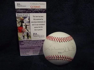 Johnny Unitas (NFL QB) Autographed '95 Braves World Champs Baseball – JSA Cert - Picture 1 of 9