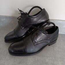 Russell & Bromley Black Derby Shoes Men’s Size UK 7.5 EUR 41.5 Formal Dress Shoe
