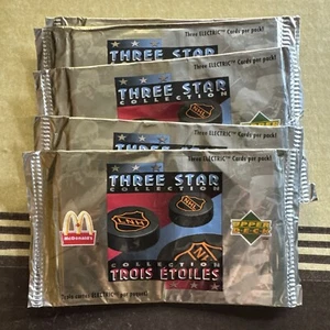 1995/96 Upper Deck McDonald’s Three Star Collection NHL Hockey Pack (1) - Foto 1 di 2