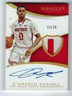 D'angelo Russell 15/16 Immaculate Patch Auto Rc Rookie #343 Serial #23/25