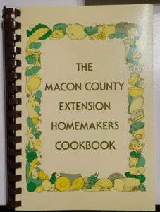 Vintage 1985 Macon County NC Extension Homemakers Cookbook  - Bild 1 von 3