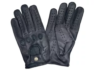 MEN'S CHAUFFEUR SHEEPSKIN LEATHER CAR DRIVING GLOVES (Finished Sewn Knuckles) - Picture 1 of 17