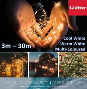 3-30M LED String Fairy Lights USB Powered Copper Wire Xmas Wedding Party - Picture 1 of 8