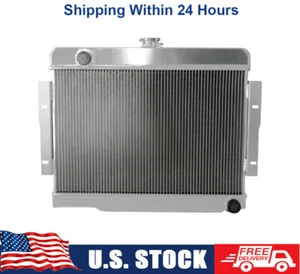 Aluminum Radiator For 1972-1986 Jeep CJ Series CJ5 /CJ7 Chevy V8 Swap 5.0L 3ROWS - Picture 1 of 9
