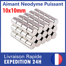 10x10 mm Aimant Neodyme Neodium Disque Frigo Rond Fort Strong Magnet 10mm Lot 