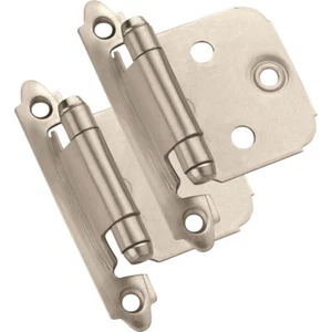 Par de bisagras superposición variable de níquel satinado Amerock BP3429-G10 - Imagen 1 de 1