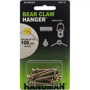 Double Headed Bearclaw Hanger 1" 10/Pkg-Gold (Pack of 2) - Picture 1 of 3