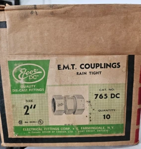 ** 10 PACK ** EFCOR 765DC 2" Raintight EMT Compression Couplings NOS SEALED! - Picture 1 of 2