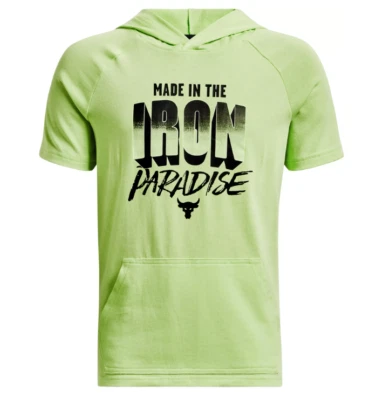 Under Armour Project Rock Hoodie Iron Paradise Cotton SIZE XL B-26 - Image 1 of 2