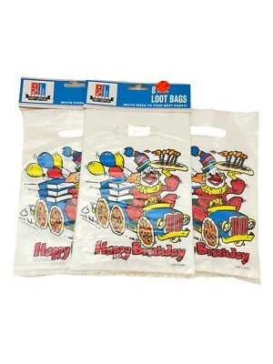 Bolsas de botín de dulces Domino’s Pizza Piñata fiesta de cumpleaños 1991, 24 bolsas Foto 1 de 3