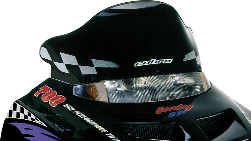 Powermadd Windshield 10in Black/White Polaris SKS RMK Indy Snowmobile 11220 - Image 1 of 1