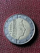 Moneta da 2 Euro rara 2007 LETZEBUERG Lussemburgo Circolata