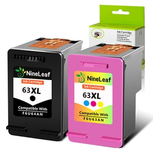 Compatible 63XL Ink For HP Deskjet 1110 2130 2131 3630 3632 Officejet 3830 4650 - Zdjęcie 1 z 17