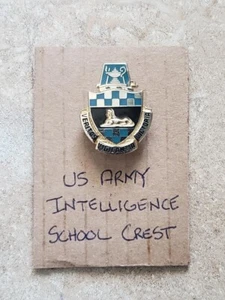 US Army Intelligence School Unit DUI Crest - Picture 1 of 3