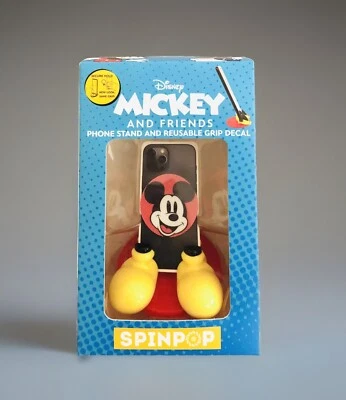 NEW Spin Pop Disney 3D MICKEY MOUSE Phone Stand Mount and Reusable Grip Decal - Image 1 of 4