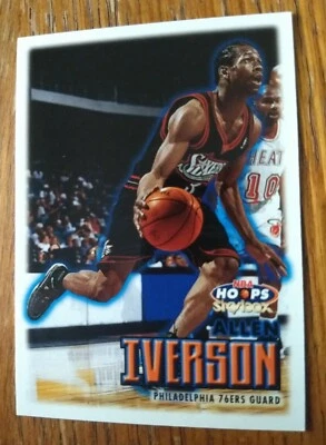 ALLEN IVERSON, 1999-00 NBA HOOPS #87, SIXERS - Image 1 of 2