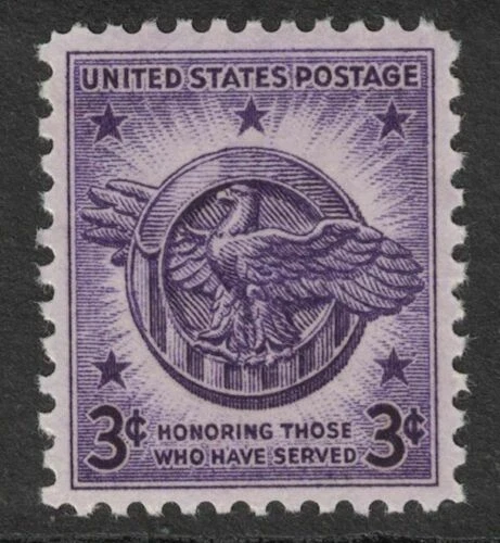 Scott 940- MNH- Honorable Discharge Emblem- 1946 3c- unused mint stamp - Image 1 of 1