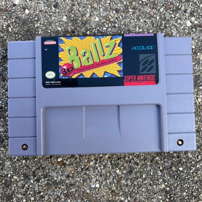 Ballz 3D (Super Nintendo SNES) Video Game SNS-ABZE-USA 1991 EUC - Image 1 of 3