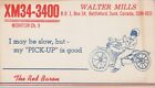 vintage CB radio QSL postcard biker Walter Mills 1970s Battleford Saskatchewan