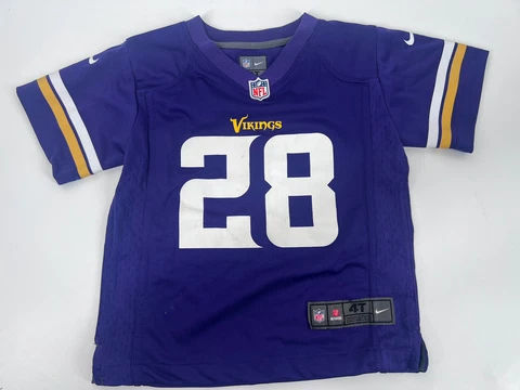 Nike On Field Minnesota Vikings Adrian Peterson #28 NFL Jersey Toddler Size 4T Cover