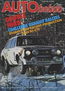 AUTO HEBDO n°101 16/02/1978 24h DAYTONA AUDI 80GTE FORD ESCORT PRODUCTION - Foto 1 di 1