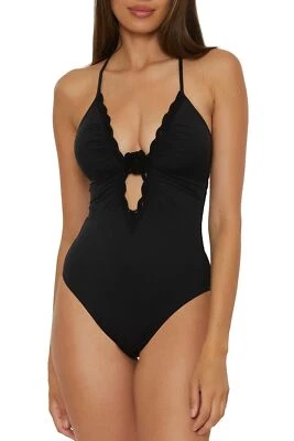 Traje de baño BECCA estándar Colette de una pieza para mujer, trajes de baño, negro talla S Foto 1 de 4