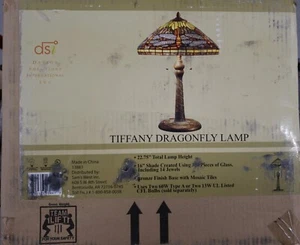 Tiffany Dragonfly Tablelamp - Picture 1 of 6