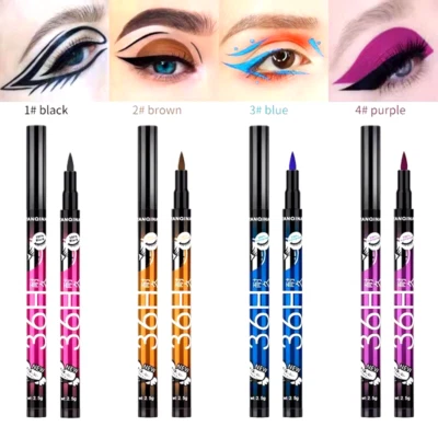 Eyeliner Waterproof Liquid Brown Black Eye Liner Pencil Pen Professional Makeup - Image 1 of 4