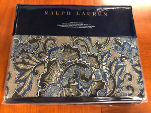 RALPH LAUREN King Duvet JOURNEY'S END RAINEY NAVY $430 Cotton New