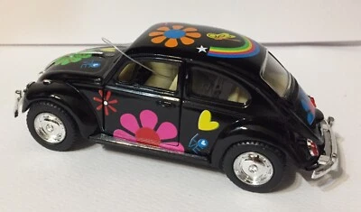 Beetle Classic 1967 Volkswagen Maggiolino Sportelli Apribili NER Kinsmart No Box - Immagine 1 di 4