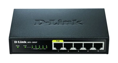 DLink Deutschland 5-Port Layer2 Switch DES-1005P/E Switch 5-Port - Bild 1 von 4