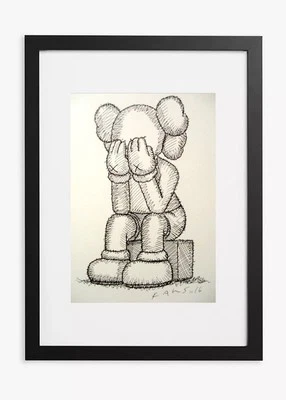 KAWS -310gsm Fine Art Giclee Print - Multiple Sizes & Framing Options -Graffiti  - Image 1 of 2
