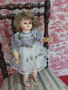 Ancienne poupée Bois 37 Cm No Jumeau Steiner Bru SFBJ UNIS FRANCE Tête Bois - Imagen 1 de 10