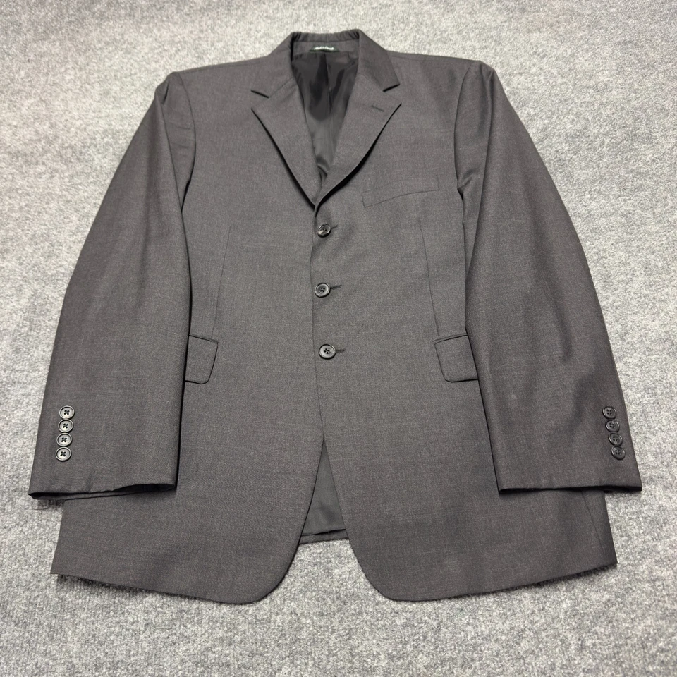 Blazer Abrigo Deportivo J Crew 100% Lana Gris Hombre 42R Regular Foto 1 de 4