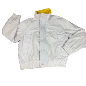 Vintage John Weitz Windbreaker Jacket Golf Mens Medium Poly Cotton Hipster Retro - Picture 1 of 14