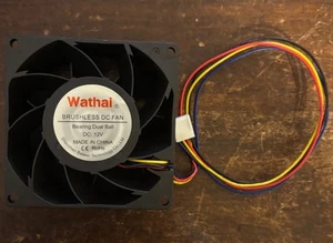 Wathai 80mm x 25mm PC Computer Case Fan PWM 12V 4Pin Fan High Static Pressure... - Bild 1 von 2