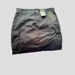 Lee Comfort Waist Cargo Skirt Regular Fit Mid Rise Black Size S - Picture 1 of 22