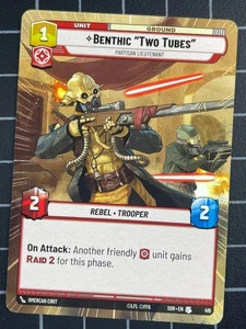 Star Wars Unlimited - Benthic "Two Tubes" Hyperspace 419 - Imagen 1 de 1