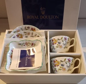 Juego de 5 platos platillos taza de té verde Minton Haddon Hall - Imagen 1 de 7